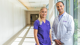 Heart Specialists at Renown Health, standing in hallway